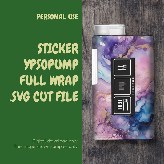 Ypsopump sticker insulin pump SVG cut file