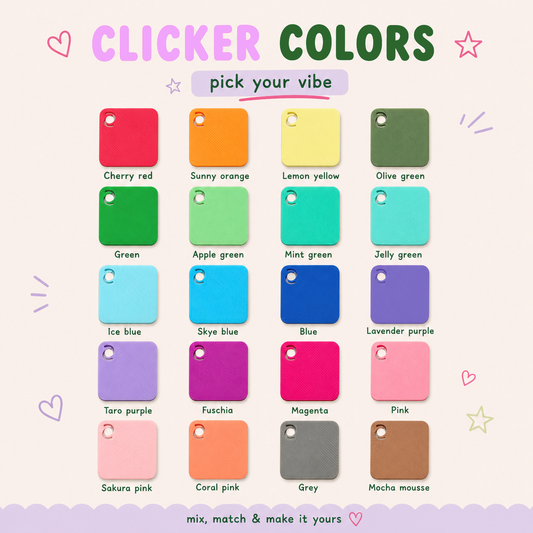 “Click Click Calm” - Custom Fidget Clickers for Busy Brains