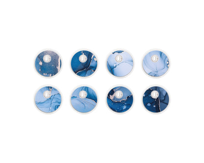 "Navy Hues" - CGM Sensor Stickers for Dexcom, Libre, Medtronic & Medtrum